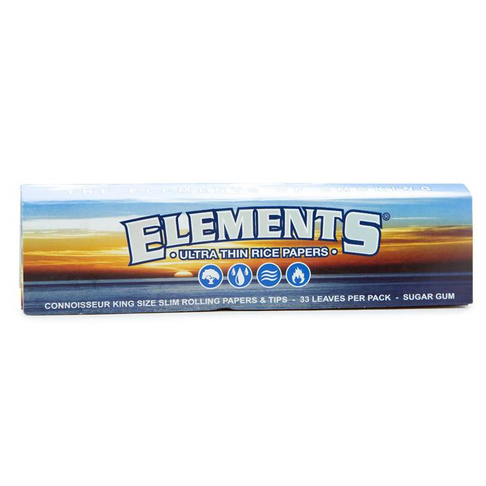 Elements Ultra Thin Rice Connoisseur King Size Slim With Tips