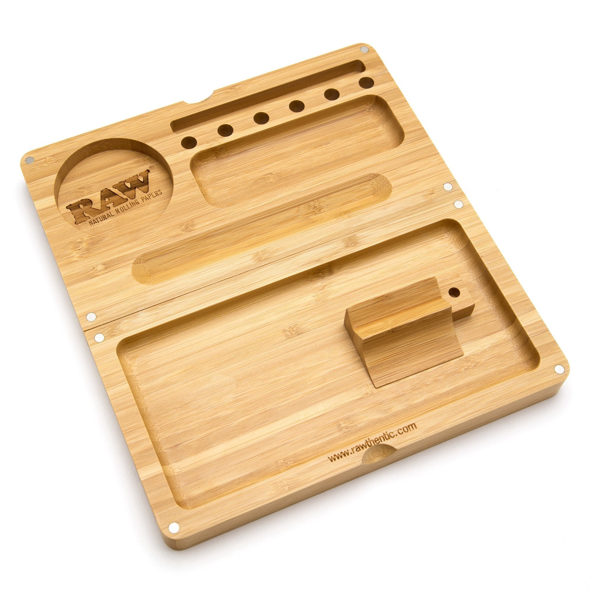 RAW Backflip Magnetic Bamboo Rolling Tray 37.99 at 420 Science