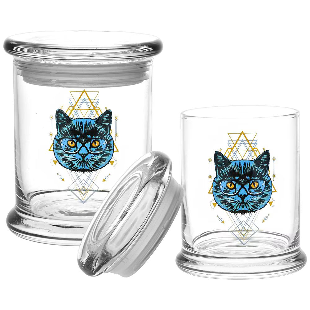 Sacred Cat Pop-Top Jar