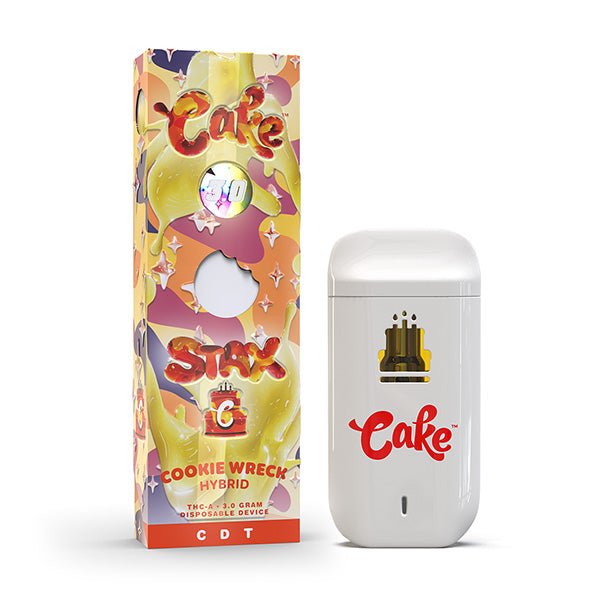 Cake Stax THC - A Disposable Vape - Hybrid - 3g - Cookie Wreck Flavor | Consumables | 420 Science