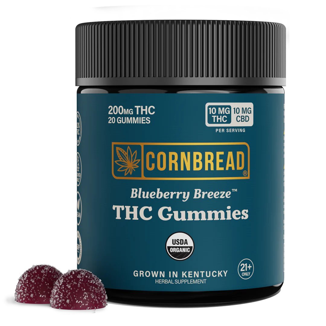 Cornbread Farms THC Gummies - 10mg - Blueberry Breeze Flavor | Consumables | 420 Science