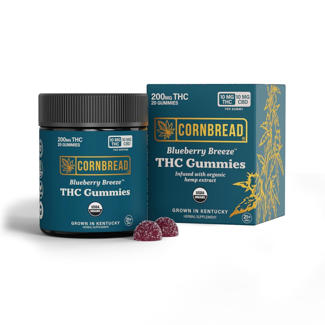 Cornbread Farms THC Gummies - 10mg - Blueberry Breeze Flavor | Consumables | 420 Science