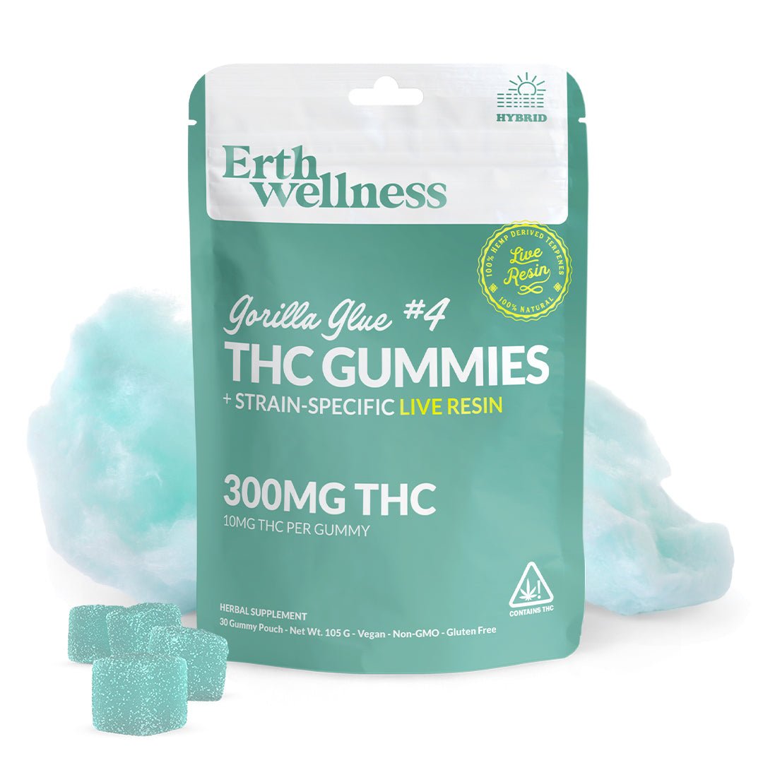 Δ9 THC Gummies - Gorilla Glue #4 - Live Resin (Hybrid) - 300mg | Third Party Brands | 420 Science