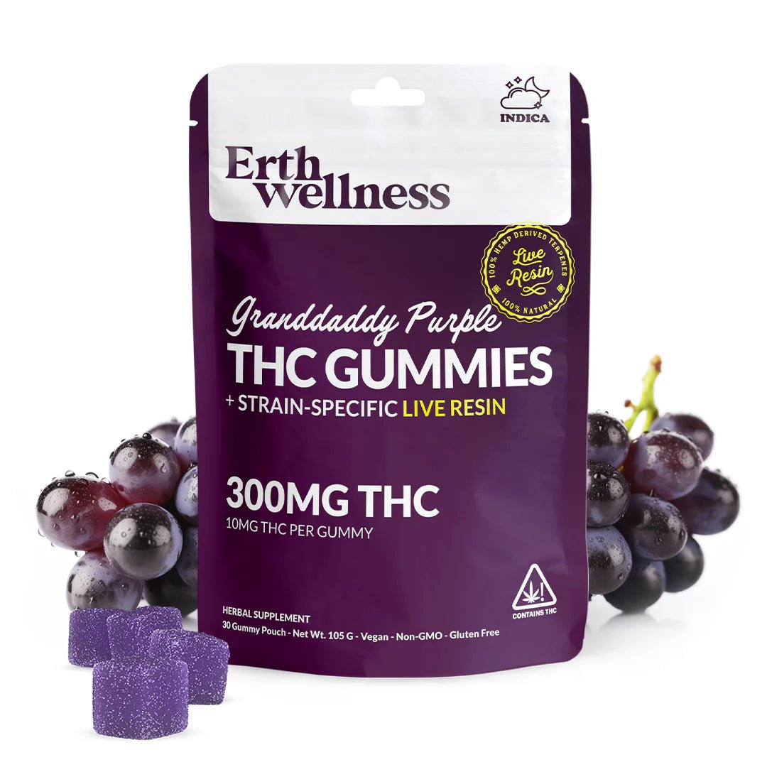 Δ9 THC Gummies - Granddaddy Purple - Live Resin (Indica) - 300mg | Consumables | 420 Science