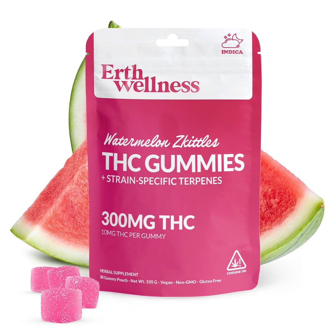 Δ9 THC Gummies - Watermelon Zkittles - Strain Specific (Indica) - 300mg | Third Party Brands | 420 Science