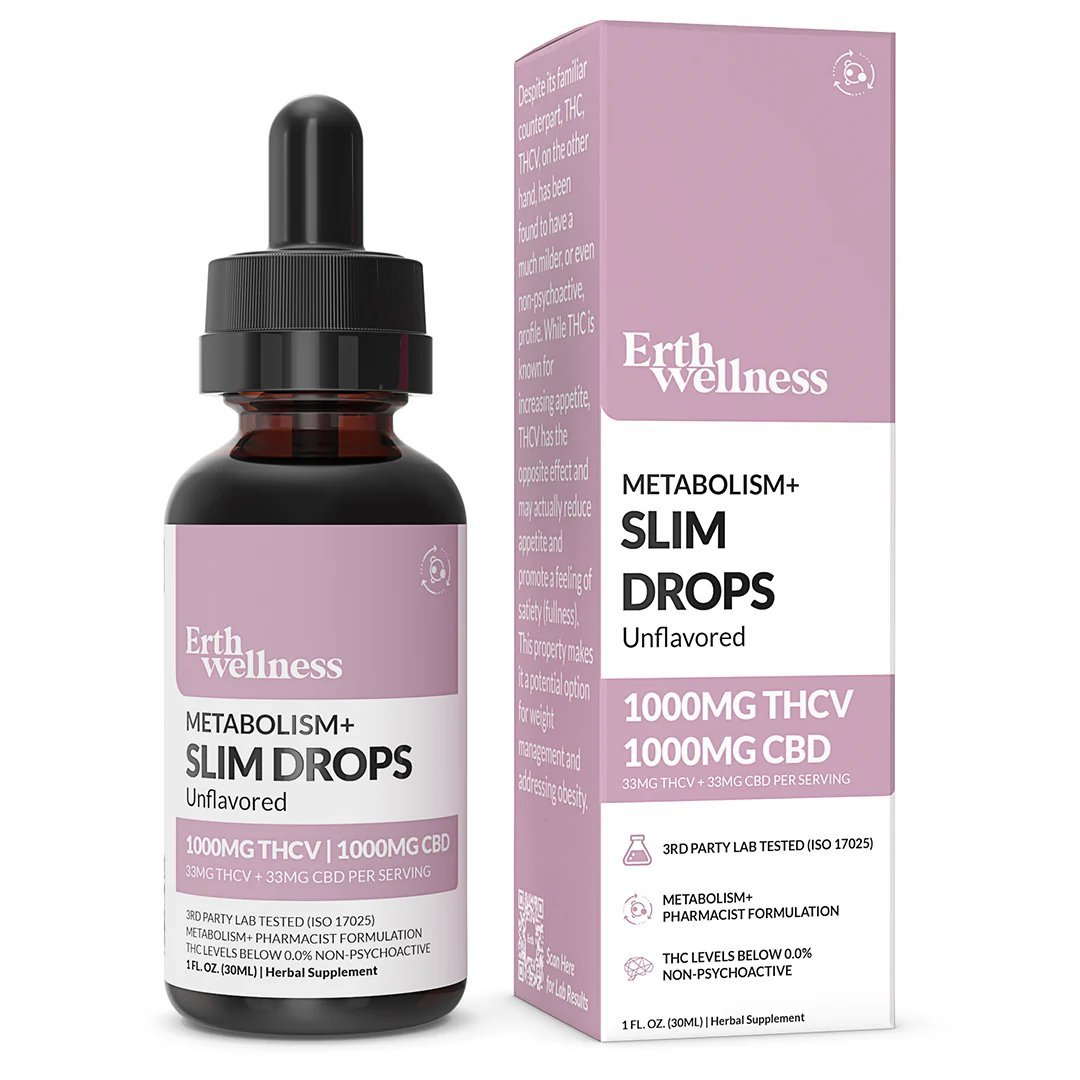 Erth Wellness Metabolism+ SLIM DROPS - Unflavored | Third Party Brands | 420 Science