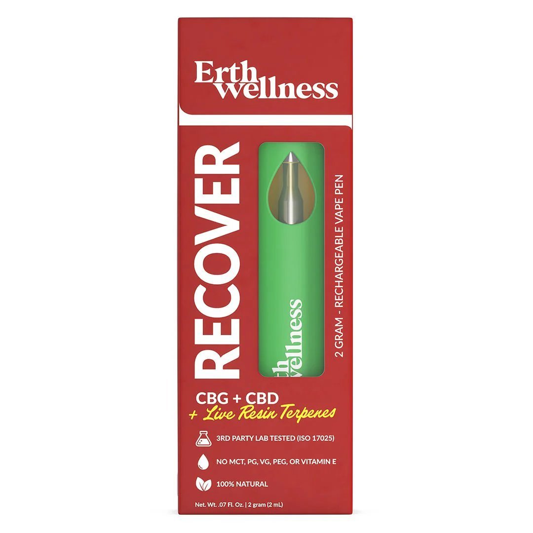 Erth Wellness RECOVER - CBG + CBD - Sour Mango Disposable Vape | Third Party Brands | 420 Science