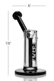 GRAV 6in Upright Bubbler - Black | Bubblers | 420 Science