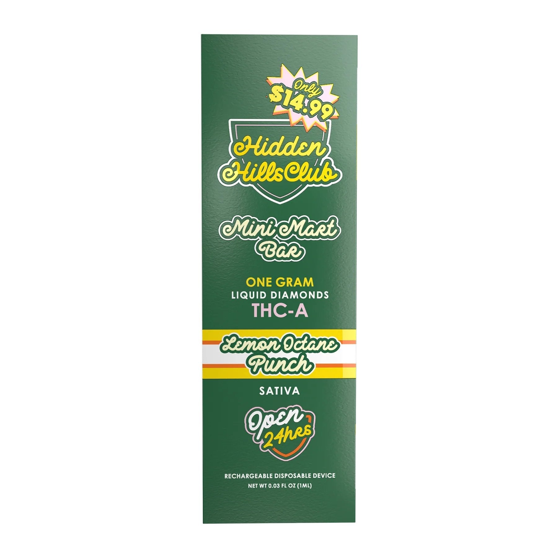 Hidden Hills Mini Mart Bar - Lemon Octane Punch Sativa Disposable Vape | Consumables | 420 Science