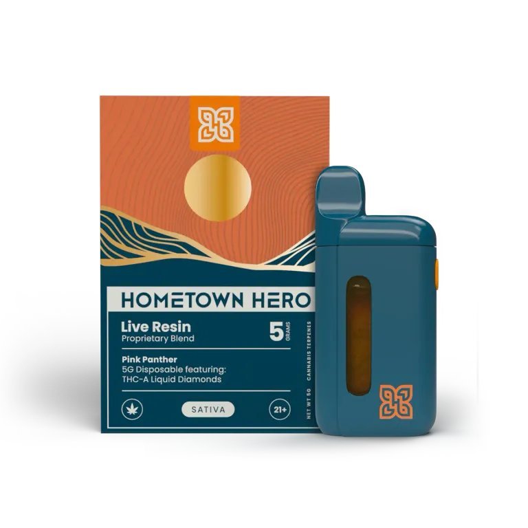 Hometown Hero THC - A Disposable Vape - 5g - Pink Panther | Consumables | 420 Science