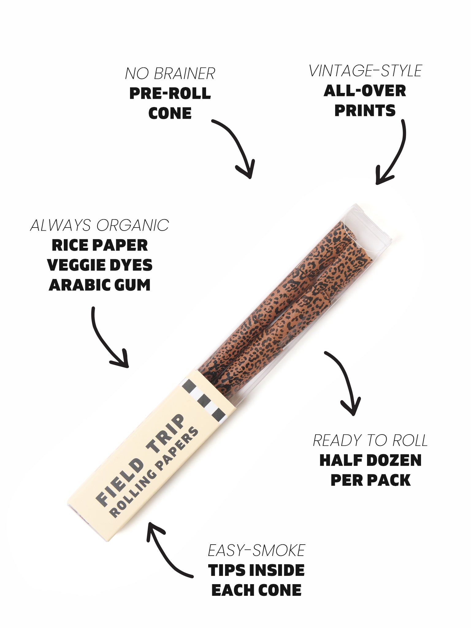 Leopard Pre - Roll Cones | Pre - roll Cones | 420 Science