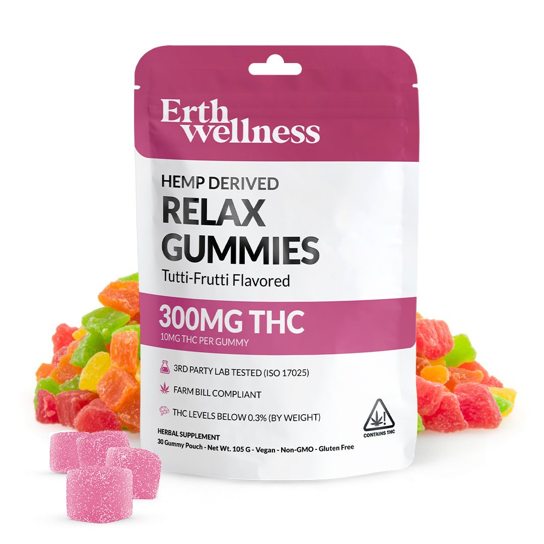 RELAX Δ9 THC Gummies - Vegan - Tutti Frutti - 300mg | Third Party Brands | 420 Science