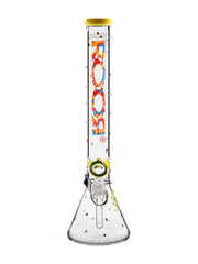 ROOR Custom 18" Beaker Bong with Swarovski Crystal Overlay, Tye Dye decal and custom mouthpiece | Third Party Brands | 420 Science