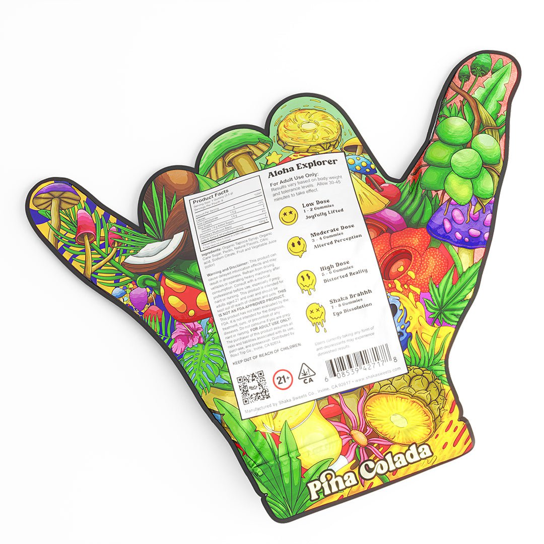 Shaka Sweets Magic Mushroom + Δ8 THC - Pina Colada | Third Party Brands | 420 Science