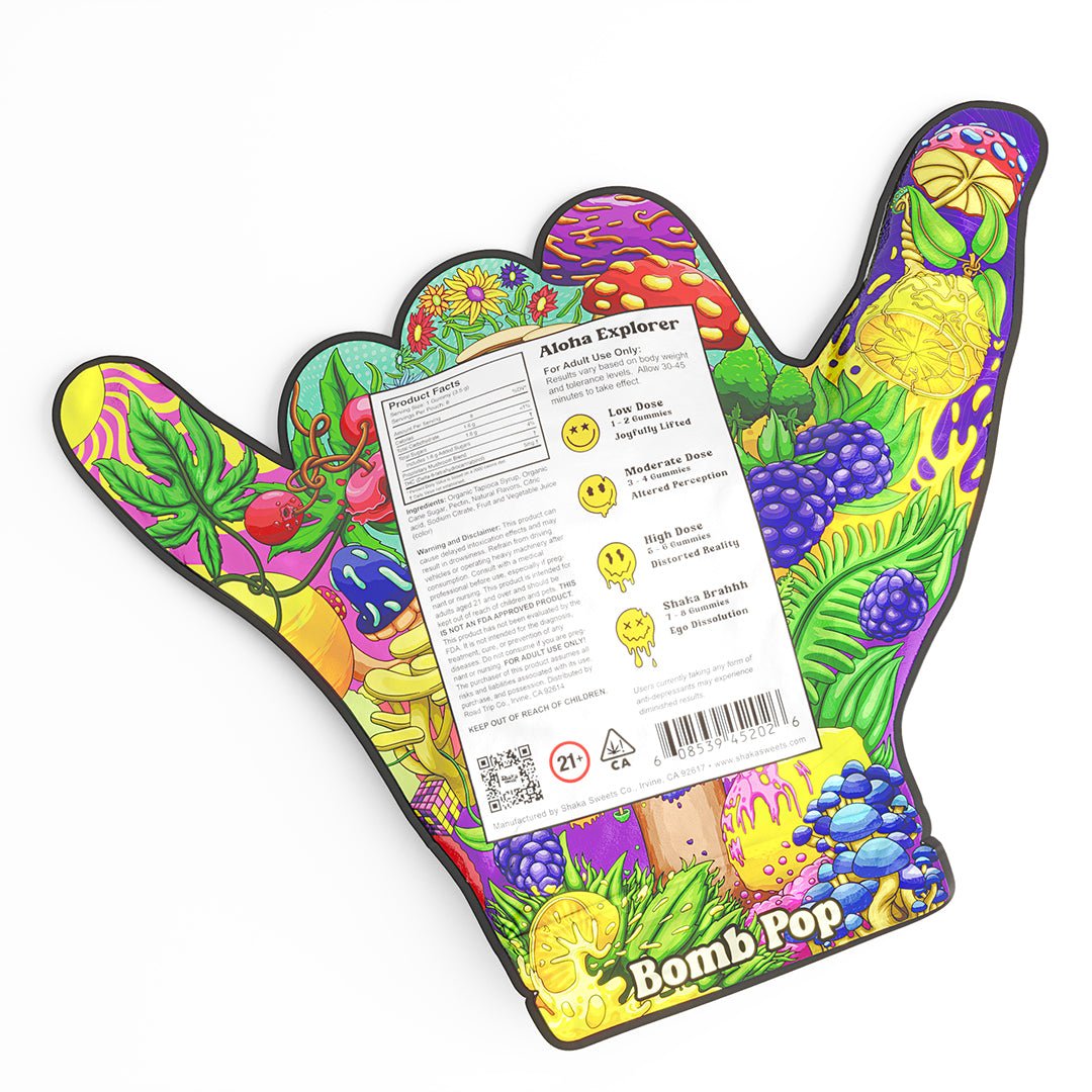 Shaka Sweets Magic Mushroom + Δ9 THC - Bomb Pop Flavor | Third Party Brands | 420 Science