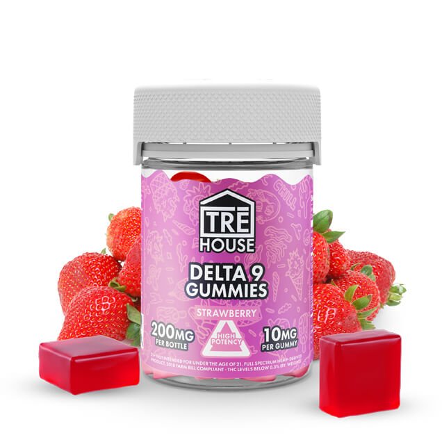 TreHouse Delta 9 Gummies - 200mg - Strawberry | Consumables | 420 Science