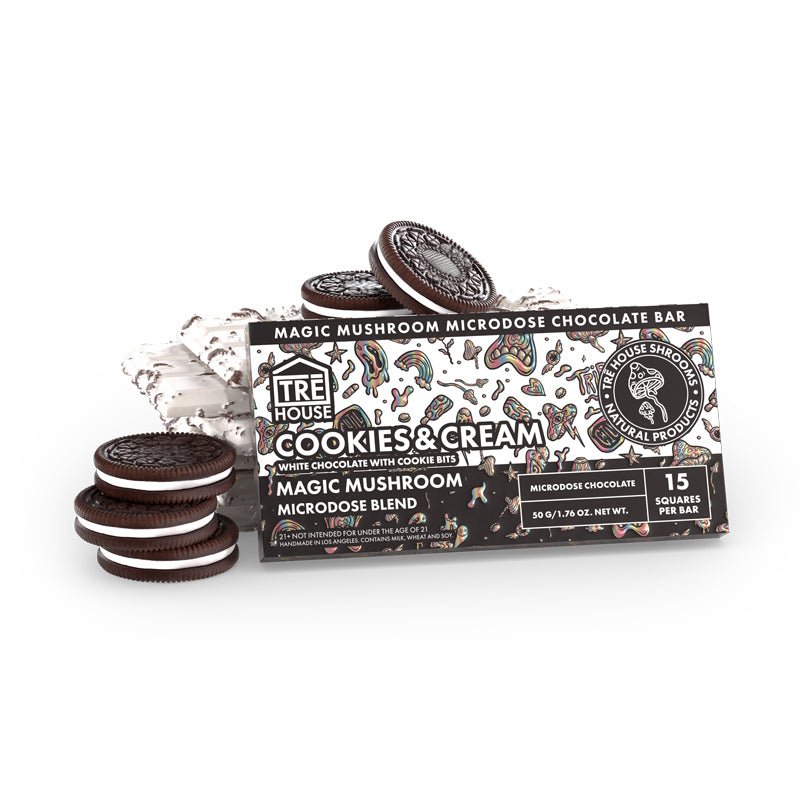 TreHouse Magic Mushroom Chocolate Bar - Cookies & Cream | Consumables | 420 Science