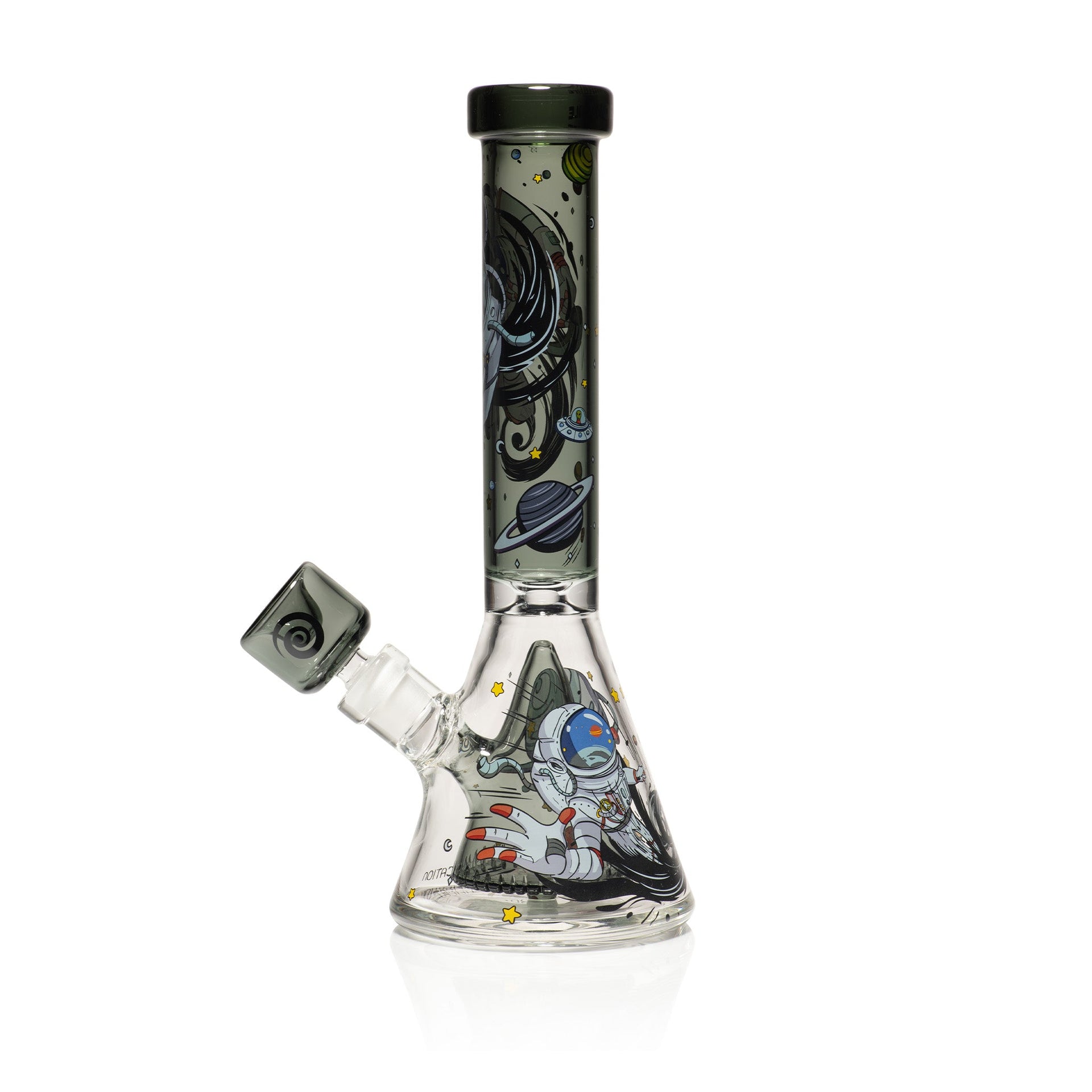 Wormhole Glass 11" Spaghettification Beaker Bong w/ Colins Perc | Third Party Brands | 420 Science