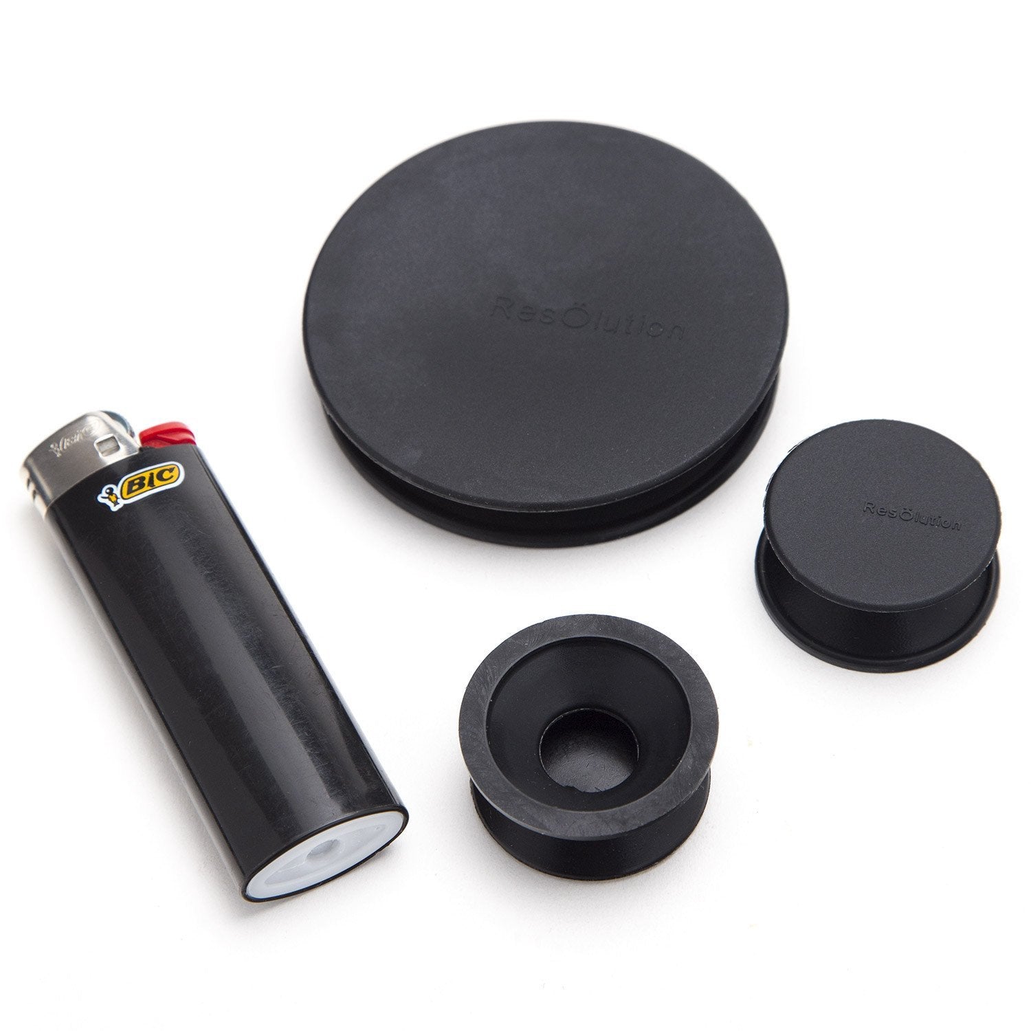 Randy's Bong Cleaning Caps: Black Silicone - 3 Cap Set